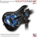 Barbwire Heart Blue Skin fits Band Hero, Guitar Hero 5 & World Tour Guitars ....