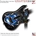 Barbwire Heart Blue WraptorSkinz Skin fits Guitar Hero World Tour Guitar for Nintendo Wii (GUITAR NOT INCLUDED)