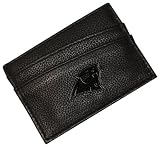 NFL Carolina Panthers Debossed Black Leather Money Clip