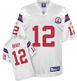New England Patriots TOM BRADY #12 Youth, Kids NFL Replica Jersey, White