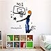 Kappier® Giant Jumping Basketball Superstar - I Am a Champion Peel & Stick Wall Decals