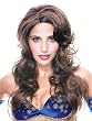 High Quality Brown Wavy Wig Long Flowing Curly Hair Great For Theatrical Productions