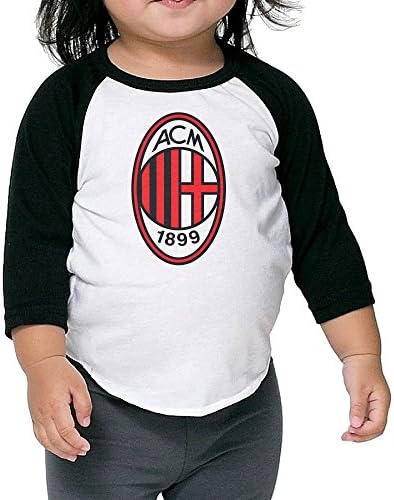 AC Milan I Rossoneri Il Diavolo Devil Child 3/4 Sleeve Raglan Tops Shirt Printed