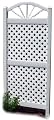 Duratrel Model 11148 White Sunburst Lattice Trellis