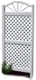 Duratrel Model 11148 White Sunburst Lattice Trellis