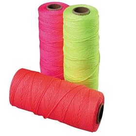 Bon Tools 11-879 EZC Braided Nylon Line - 250' Neon Orange by Bon Tools