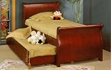 BEAUTIFUL NEW LOIUS PHILLIPS TWIN BED W. TRUNDLE