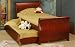 BEAUTIFUL NEW LOIUS PHILLIPS TWIN BED W. TRUNDLE