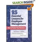 Click here to buy 25 Essential Lessons for Employee Management by  Dennis L. DeMey.