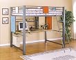 Teen Trends Full Loft Study Bunk Bed (ships in 2 cartons) By Powell Furniture