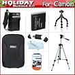 Holiday Accessories Gift Kit For Canon PowerShot S95, SD4000 IS Digital Camera Includes Extended Replacement NB-6L (1200 mAH) Battery + Ac/Dc Travel Charger + Hard Case + 50" Tripod + USB 2.0 SD Reader + 7" Flexible Tripod + Screen Protectors + More Holiday Accessories Gift Kit For Canon PowerShot S95, SD4000 IS Digital Camera Includes Extended Replacement NB-6L (1200 mAH) Battery + Ac/Dc Travel Charger + Hard Case + 50" Tripod + USB 2.0 SD Reader + 7" Flexible Tripod + Screen Protectors + More