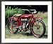 1913 Indian 61 Twin Motorcycle Collections Framed Photographic Poster Print, 34x28