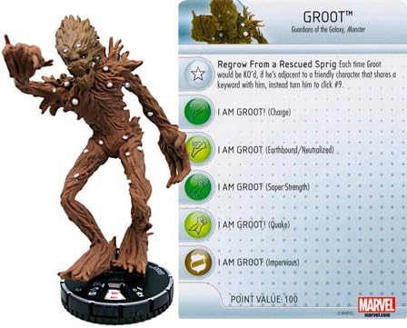 Marvel Heroclix: Guardians of the Galaxy Set Groot #051