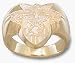 Army Black Knights Seal Men's Ring Size 10 1/4 - 14KT Gold Jewelry