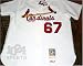 Authentic Mitchell & Ness 1967 St. Louis Cardinals #67 Commemorative Home Jersey - Size 52