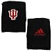 Adidas Indiana Hoosiers Black Basic Logo Wristbands