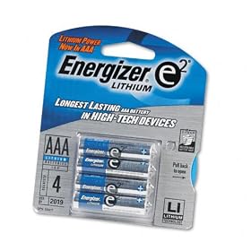 Energizer E2 Lithium Batteries, Aaa, 4 Pack by Eveready