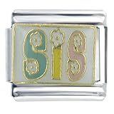 Flower Power Sis Italian Charms Bracelet Link