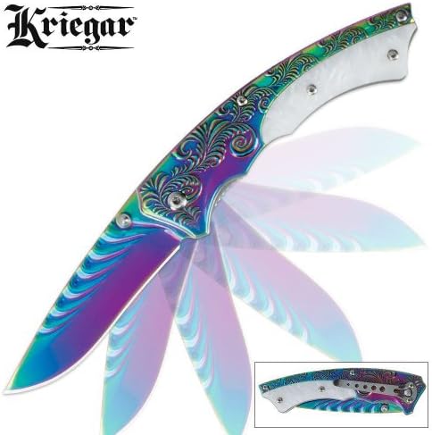 Kriegar Rainbow Titanium Assisted Open Pocket Knife
