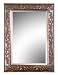 Paula Rectangular Distressed Chestnut Brown & Gold Leaf MirrorUttermost UM-14300B Image
