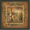 Tuscan Wine Country Ii Kitchen Decor Art Print Framed