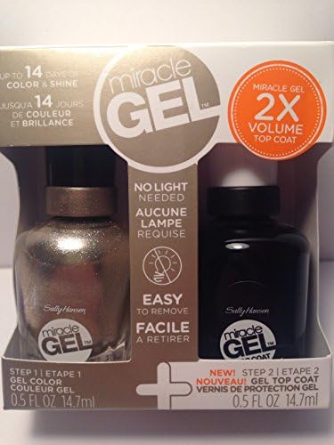 Sally's Miracle Gel Twin Pack, Duo, Set of 2, .5 fl oz each (Gold/Clear)