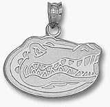 Florida Gators Gator Head 1/2 Charm - Sterling Silver Jewelry