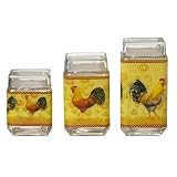 Rooster 3-pc. Canister Set
