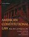 Books : American Constitutional Law, Essays, Cases, and Comparative Notes