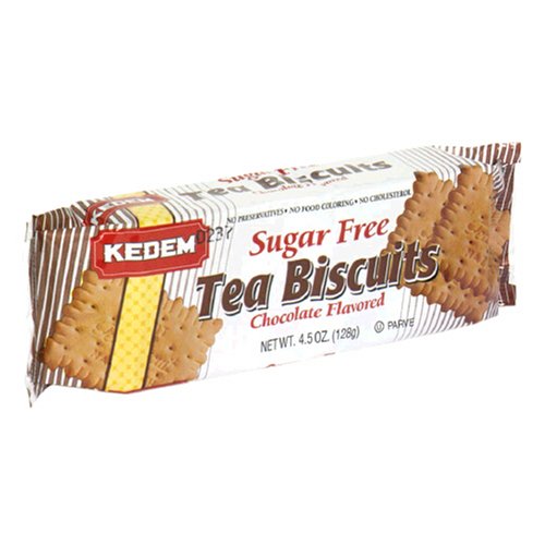 Kedem Tea Biscuits, Sugar Free Chocolate Tea Biscuits, 4.5-Ounce (Pack of 24) by Kedem