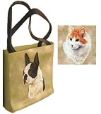 Red and White Shorthaired Cat Woven Tote Bag