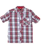 Akademiks L/S Zip Pocket Plaid Button-Down Shirt (Sizes 8 - 20)