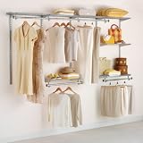 Rubbermaid 3G59 Configurations 4-to-8-Foot Classic Custom Closet Kit, Titanium