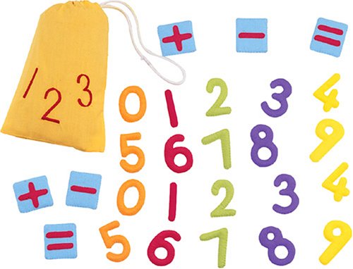 Childrens Toyshop  Toys : Number & Maths Signs Felt Motif Set