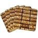 Set of 4 Coasters With Wine Cork Motif
