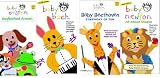 baby einstein set 4 vhs : baby bach, baby bethoven symphony of fun, baby newton all about shapes, baby einstein neighborhood animals