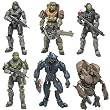 McFarlane Toys Action Figure - Halo Reach Series 1 - ( SET OF 6 )