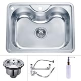 Buy 23 inch Undermount Stainless Steel Kitchen Sink (Single Bowl) by LITB