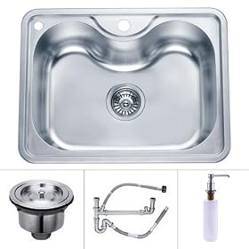 Buy 23 inch Undermount Stainless Steel Kitchen Sink (Single Bowl) by LITB now!