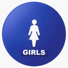 Cover image : CRL Girls Decal for Restroom Doors - Manufactured Upon Request - Up To 2 Weeks Lead Time