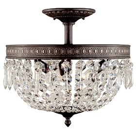World Imports Lighting 2373-06 Bijoux 3-Light Flush Mount Fixture, Flemish by World Imports