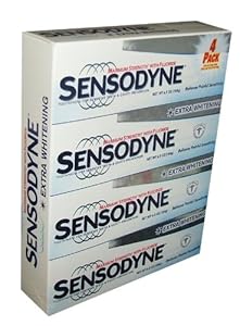 Sensodyne Maximum Strength & Extra Whitening (pack of 4)