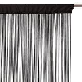 Rideau fil (largeur 90 cm) Noir