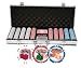 Da Vinci Premium Set of 500 Welcome to Las Vegas Poker Chips w/Case, Cards, & Dice