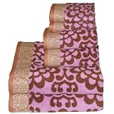 Amy Butler Wall Flower Wash Cloth (Plum)