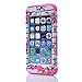 Mybase-Elegant Flowers 3in1 Hybrid High Impact Bumper Hard Back Case Cover Fit For Apple iPhone 5c 5C