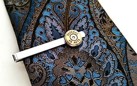 45 Caliber Bullet Tie Bar Clip