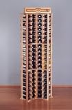 Country Pine Curved Corner Wine Rack - Holds 84 Bottles