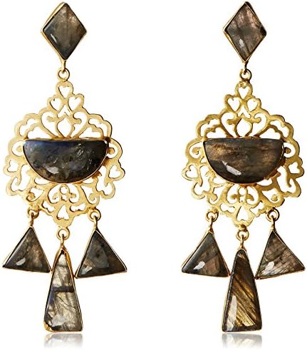 Blossom Box Labradorite Earrings