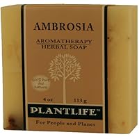 Ambrosia 100% Pure & Natural Aromatherapy Herbal Soap- 4 oz